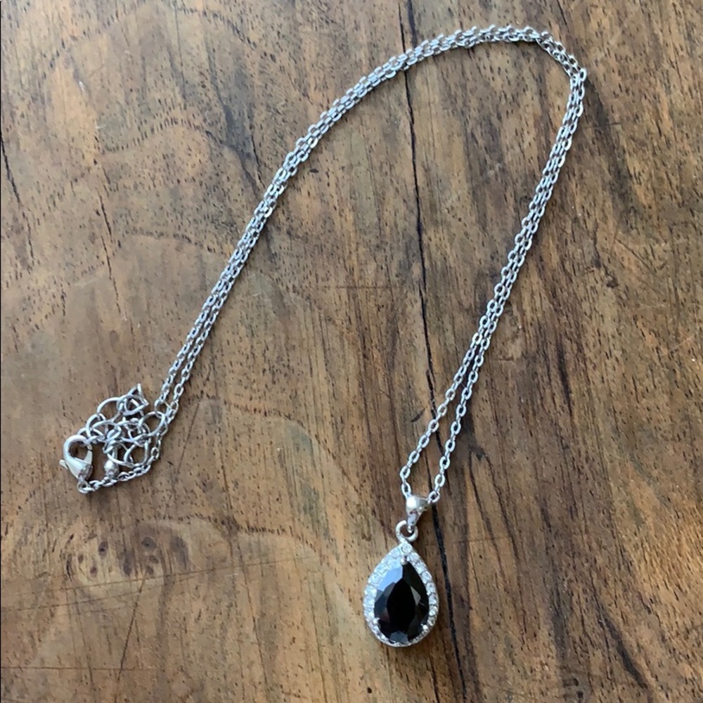 Black Pendant Necklace